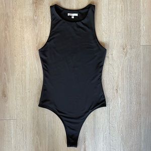 Gianni Bini GB Sleeveless Black Thong Bodysuit